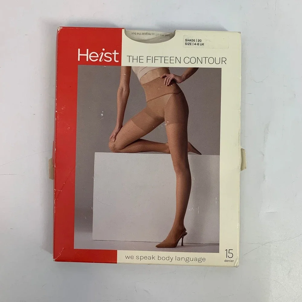 Heist‎ The Fifteen Contour Tights Pantyhose Size 4-6 UK Shade 20 Tan NIB